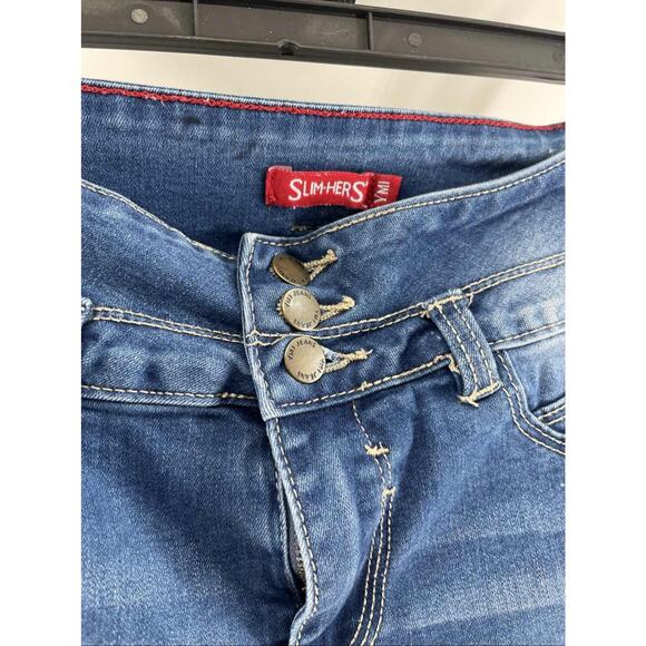 YMI Women's Blue Denim Skinny Jeans Size 5 - Picture 2 of 4